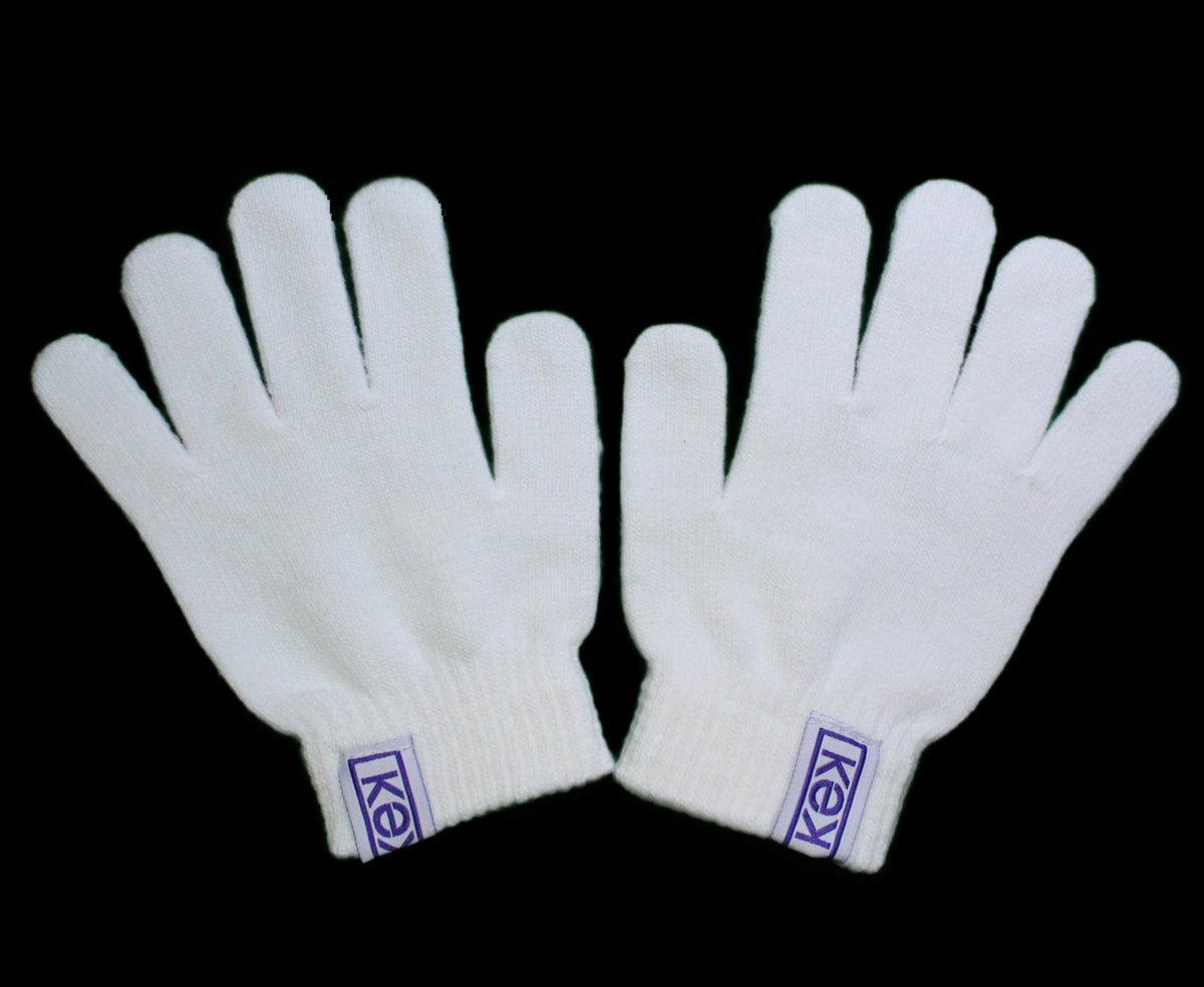 Off-white Logo-print Touch-strap Gloves In 3810 Purple Bl