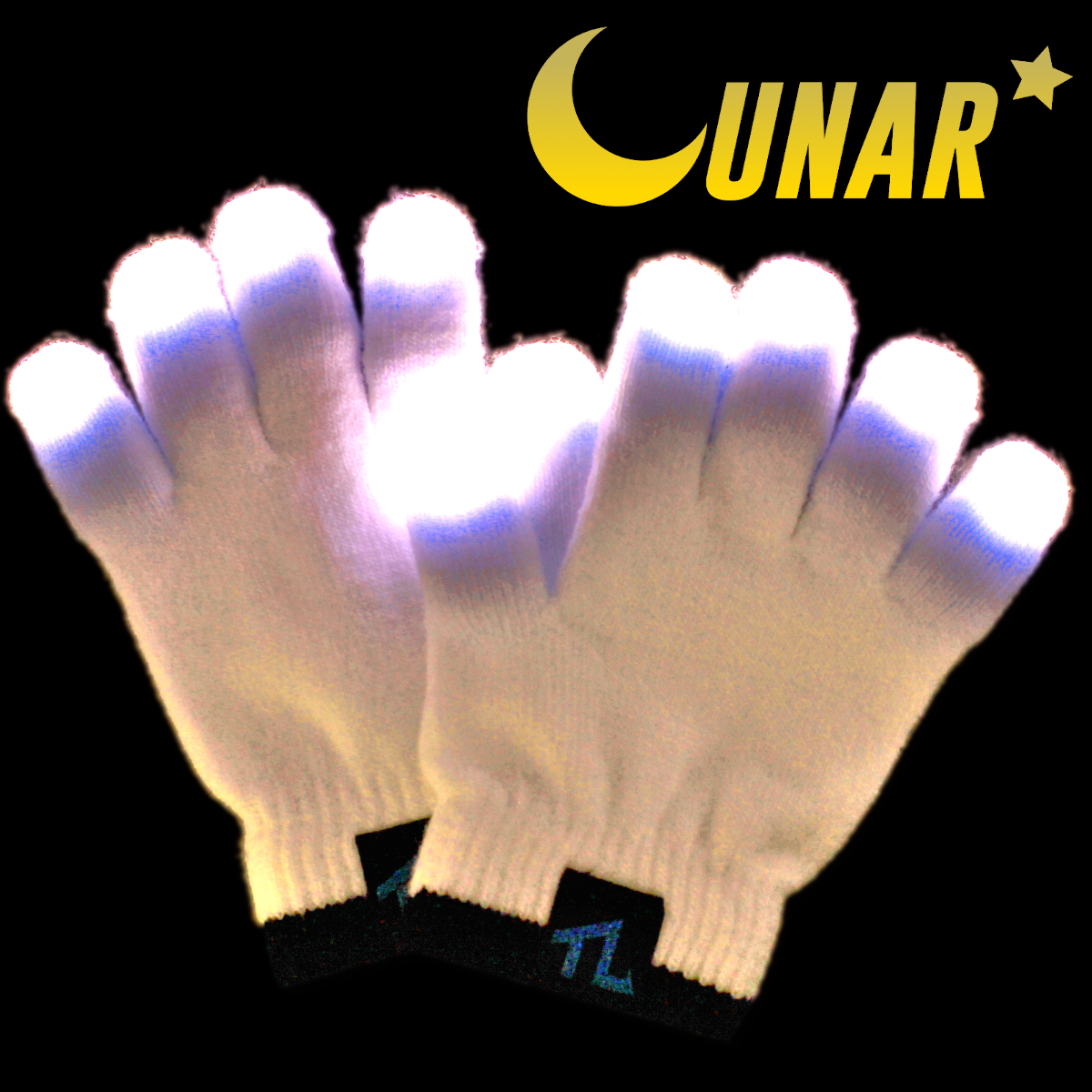 LED Finger Light Gloves - Cotton - Set Of 2 - ApolloBox